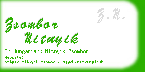 zsombor mitnyik business card